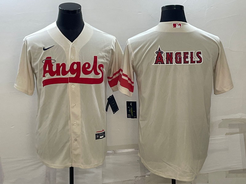 Men's Los Angeles Angels Cream 2022 City Connect Jersey